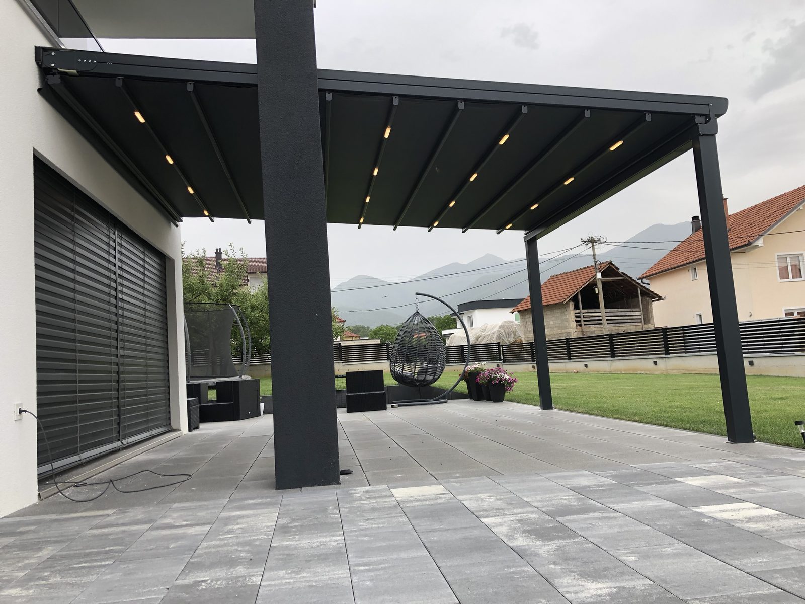 Pergolë premium — instalim real